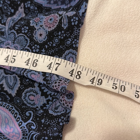 EUC blue, black, purple Croft & Barrow dress size XL - Picture 6 of 7